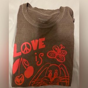 Urban Outfitters Brown Oversized T Shirt